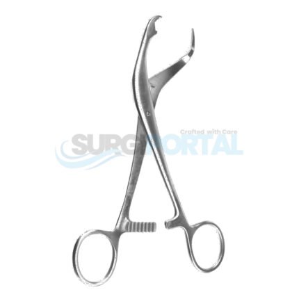6 ¾ inch Verbrugge Bone Holding Forceps Short Ratchet