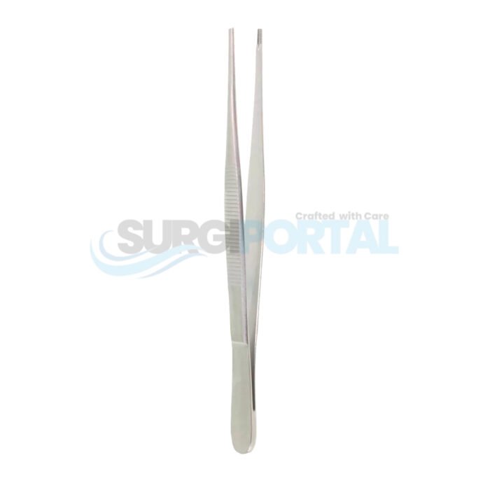 6" Brown Tissue Forceps with Side-Grip Teeth - Image 1