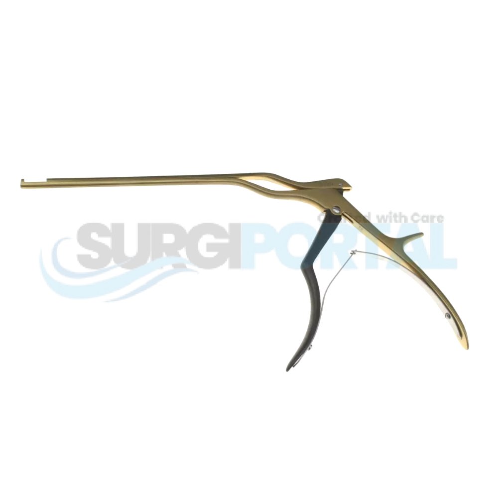 resized_processed_6″ Bayonet Kerrison Rongeur 5mm Spurling Handle SuperCoat Kerrison Rongeur, Spurling – 8″ (200mm) 5mm, 40° Up, Panther - Image 1