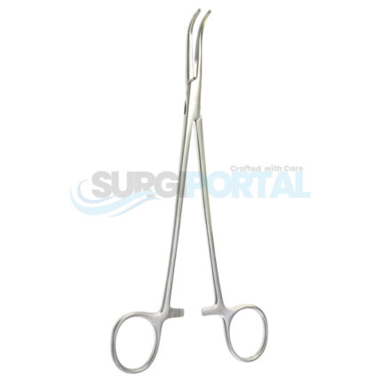Lahey Forceps 7½ inch Delicate Angled Jaws Longitudinal Serrations