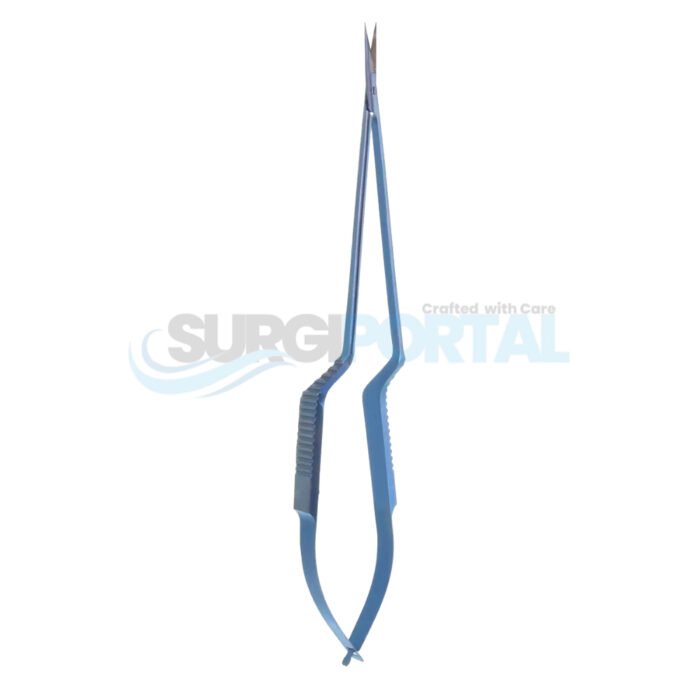 Jacobson Micro Scissors, Regular Blades, Straight, 7¼", Titanium - Image 1