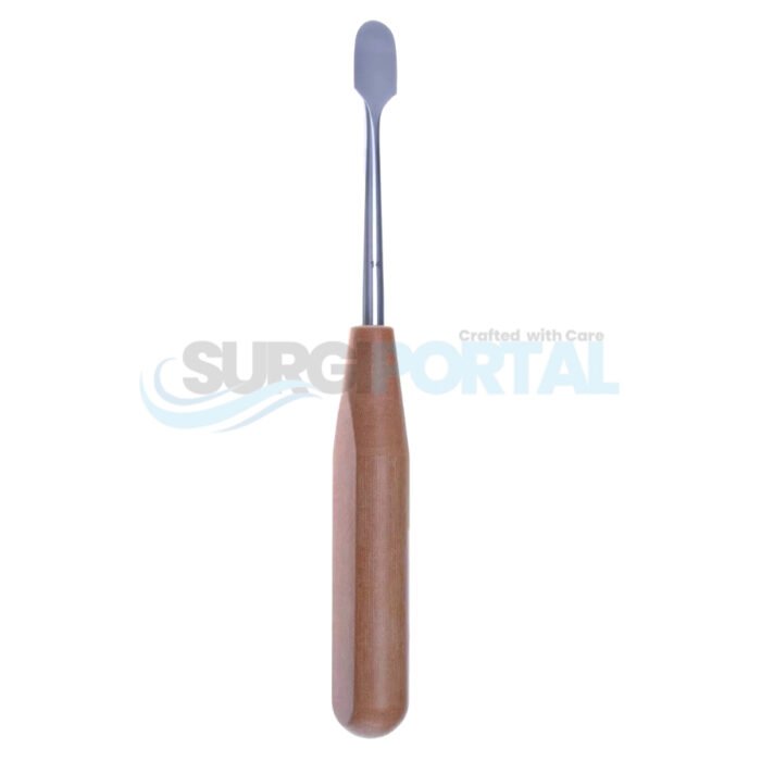 7 1/4″ Perio Elevator – Curved Blade, 14mm Oval Edge - Image 1