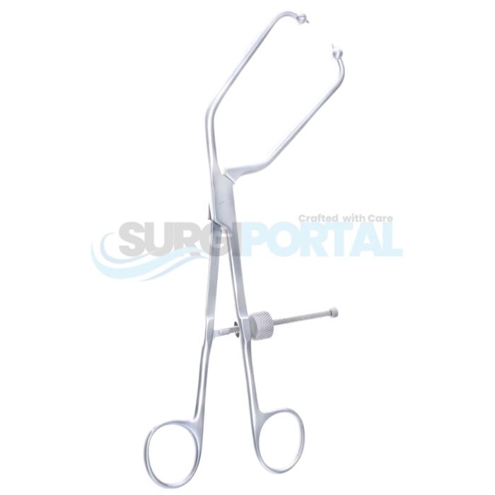 7 ⅞ inch Pelvic Reduction Forceps Angled - Image 1