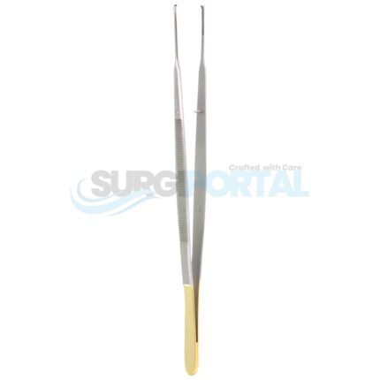 7 inch Gerald GG Tissue Forceps 1 mm Tips 1×2 Teeth