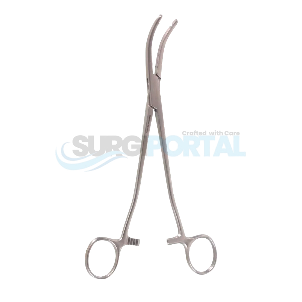 resized_processed_8 1 4 Glenner Hysterectomy Forceps cvd left Glenner Hysterectomy Forceps Curved Left 8¼ inch - Image 1