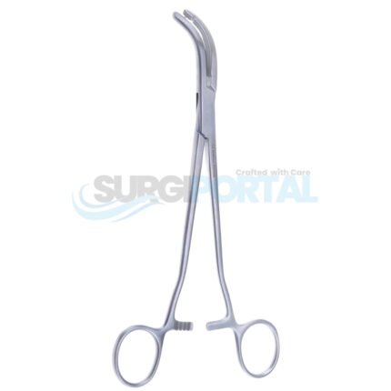 Glenner Hysterectomy Forceps Curved Right 8¼ inch