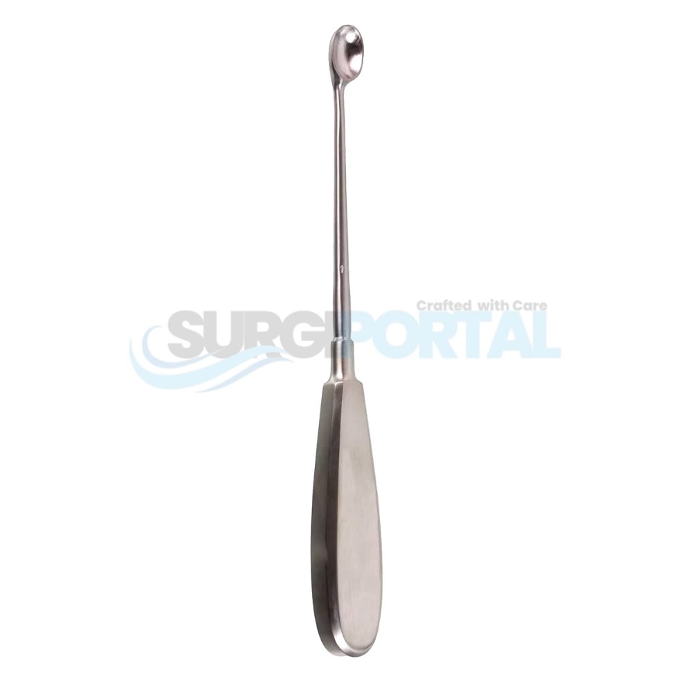 resized_processed_8 3 4 Swedish Bone Curette 14mm oval 8 3/4" Swedish Bone Curette 14mm oval - Image 1