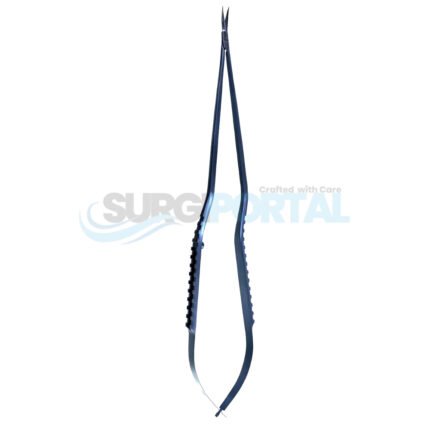 Yasargil Micro Scissors, Curved Micro Blades, 8¾", Titanium