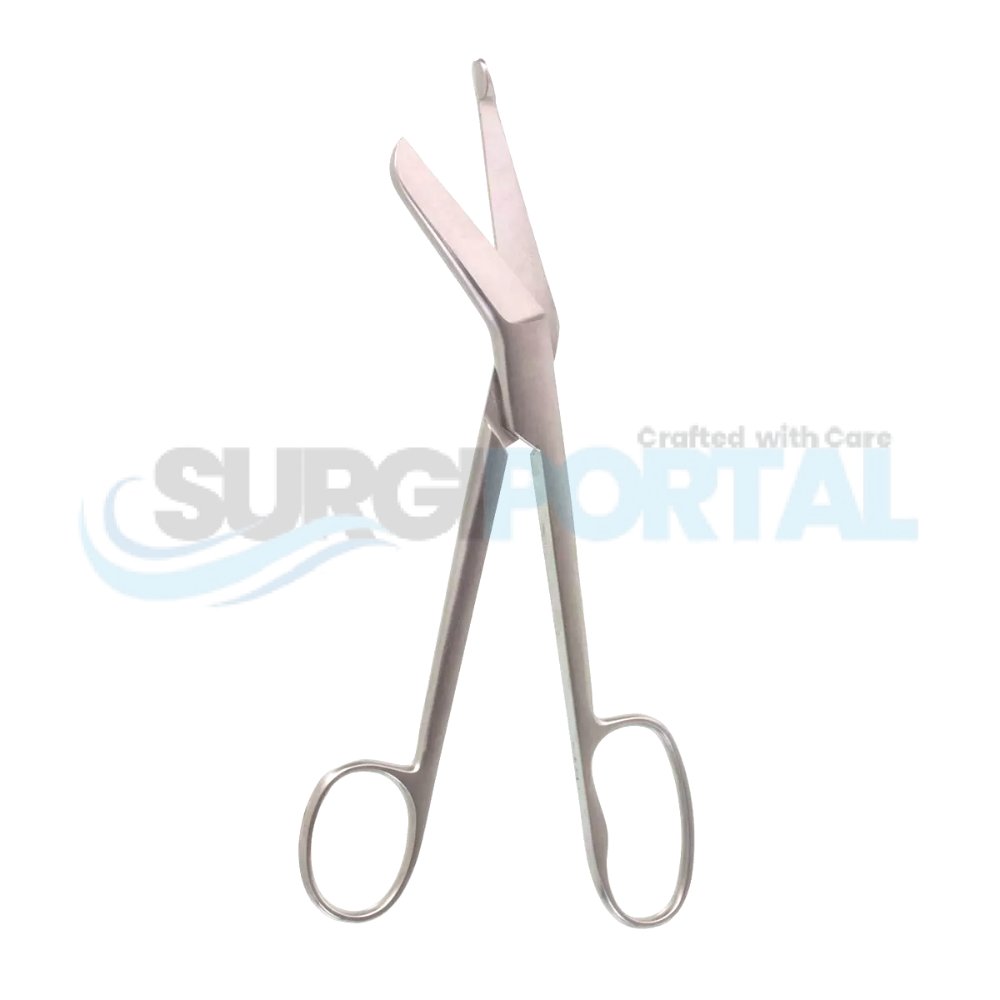 8" Lister Bandage Scissors – One Large Ring - Image 1