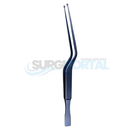 Malis Bayonet Cup Forceps, Medium Cup, 8.5", Titanium