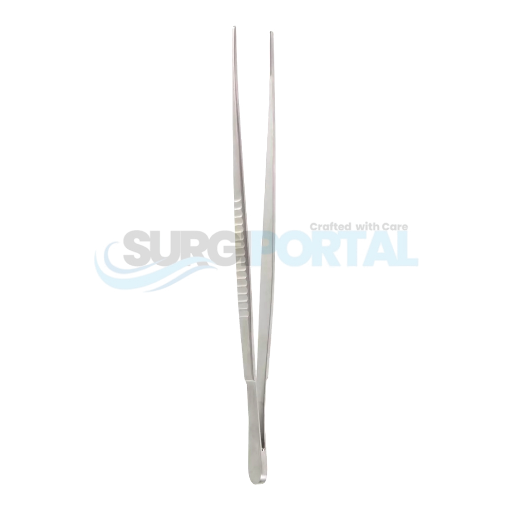 resized_processed_9 1 2 Debakey Vascular Tissue Forceps 2mm 9½ inch DeBakey Vascular Tissue Forceps 2mm Tips - Image 1