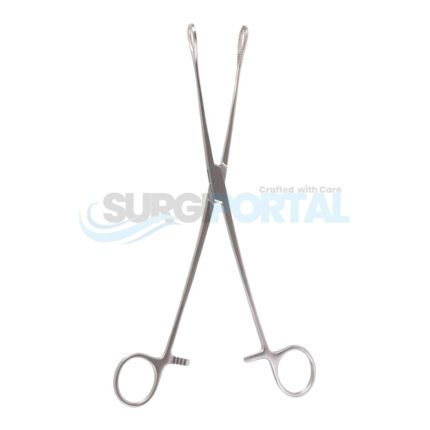 9 ½" Foerster Sponge Forceps, Straight, Smooth Jaws