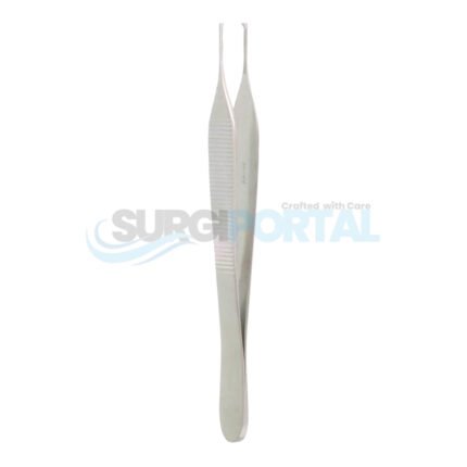 Adson Tissue Forceps, 1×2 Teeth, Delicate, Serrated