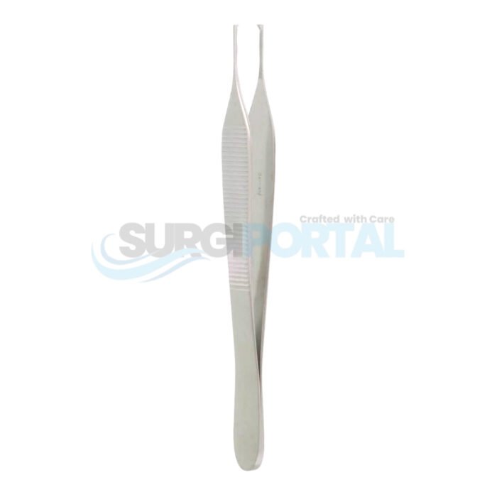 Adson Tissue Forceps, 1×2 Teeth, Delicate, Serrated - Image 1