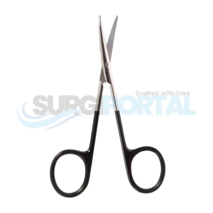 4½" Baby Metzenbaum Scissors, Curved, SuperCut - Image 1