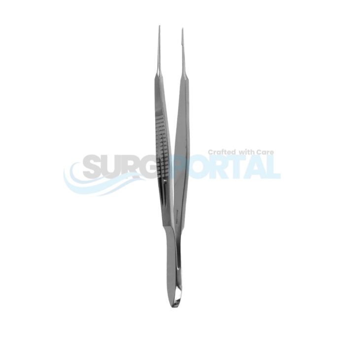 Castroviejo Forceps 1×2 Teeth with Platform Wide Handle Delicate Design - Image 1