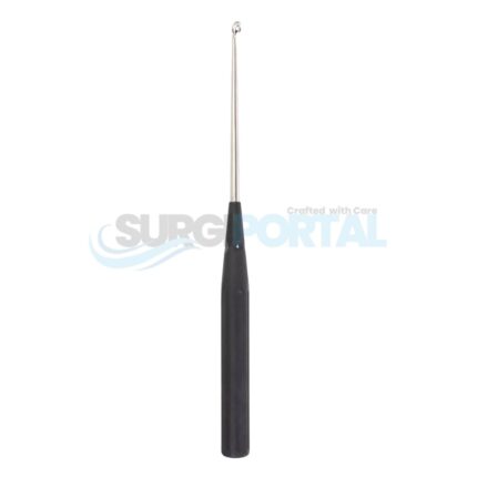 Color Lumbar Curette Angled 4 black