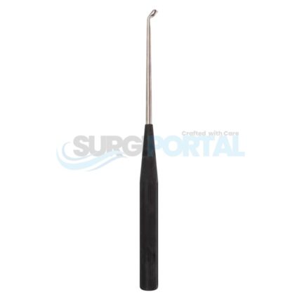 Color Lumbar Curette Angled 6 black