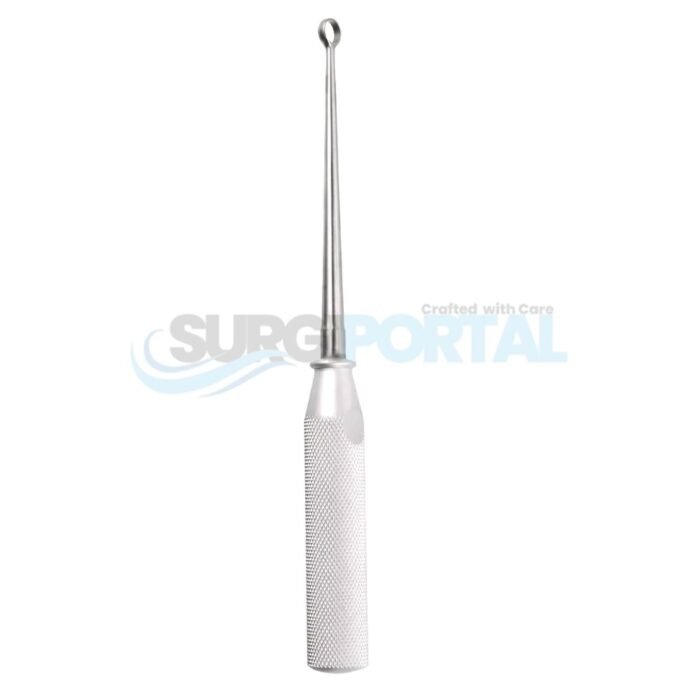 Cone Ring Curette - 9" straight size 1 8mm - Image 1