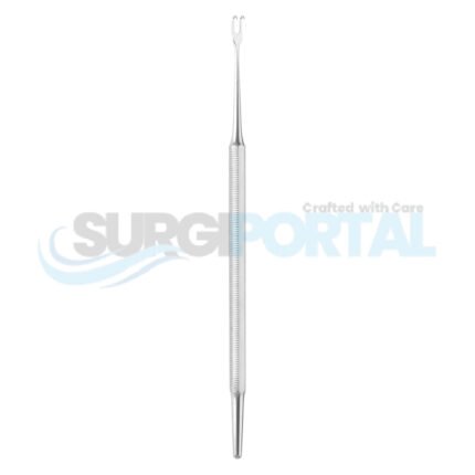 5 7 8 Freer Hook Double Prong 2mm Blunt