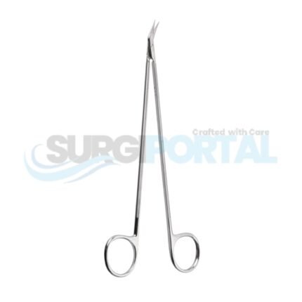 7" Diethrich Scissors, 25° Angled, Shark Edge