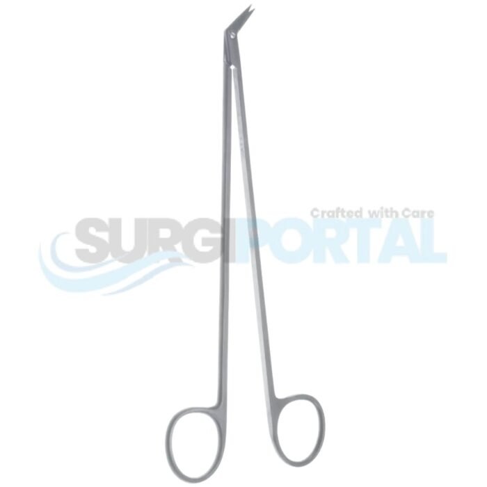 7" Diethrich Scissors, 45° Angled, Shark Edge - Image 1