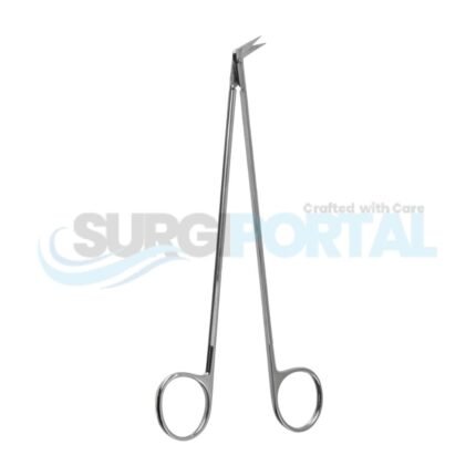 7" Diethrich Scissors, 60° Angled, Shark Edge