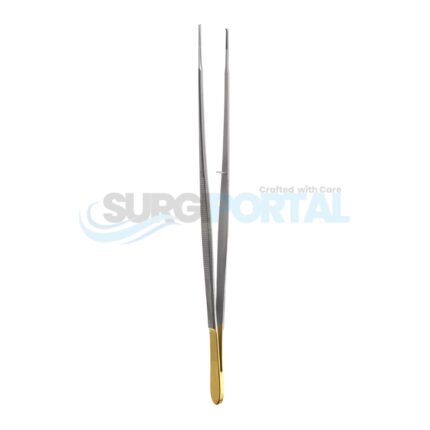 Gerald GG Tissue Forceps 10" 1 mm Tips 1×2 Teeth