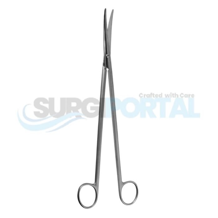 11 3/4" Nelson Metzenbaum Scissors, Curved, Shark Edge - Image 1