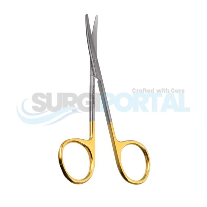 4½" Par Scissors – Curved, TC, Serrated - Image 1
