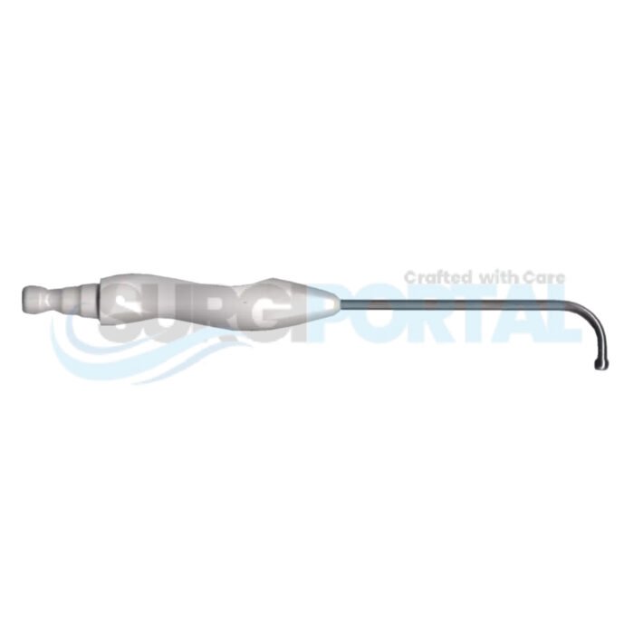 Single-Use 90°Deg Curved Sinus Suction 12fr Ball End Tip - Image 1