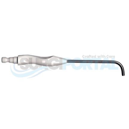 Single Use 90 Deg Curved Sinus Suction 9fr Rounded Tip