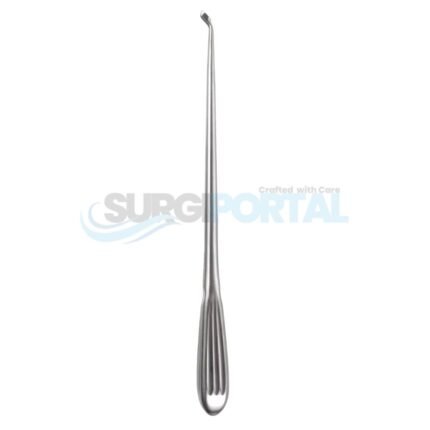 Spinal Fusion Curette rev ang Flat Back sz 3
