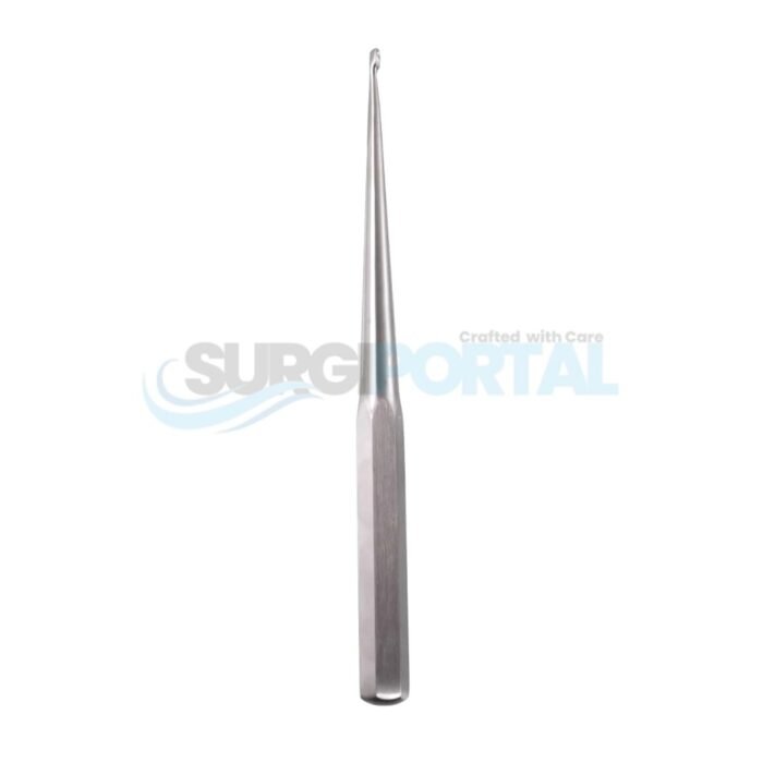 Spinal Fusion Curette - Size 2, hex handle, straight, 9 - Image 1
