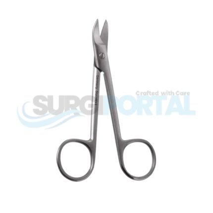 4" Wire Cutting Scissors Curved Serrated