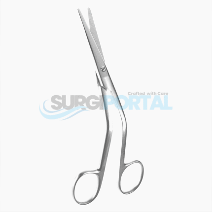 6" Cottle Dorsal Scissors, Heavy Blade, Angled Shanks