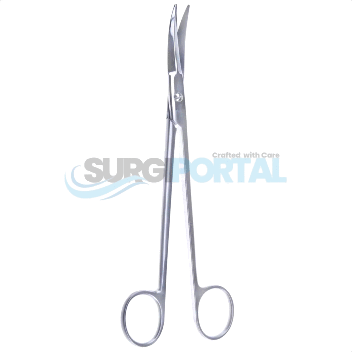7 1/2" Prince Tonsil Scissors, Light Curve, Narrow Blades - Image 1