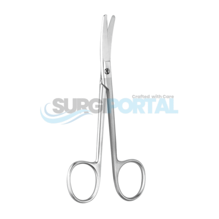 4 1/2" Cottle Bulldog Nasal Scissors Blunt Curved