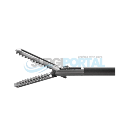 Fenestrated Grasping Forceps With Cross Serrations - 3 Piece Modular Reusable Insert