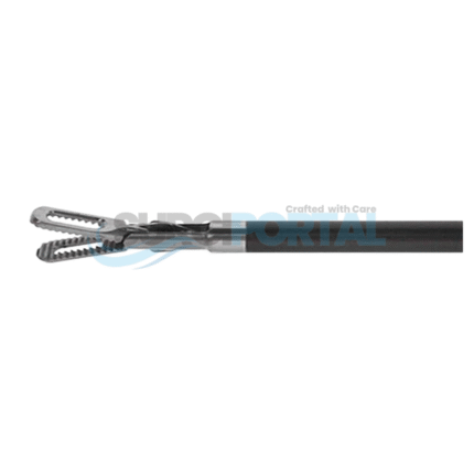 Fenestrated Grasping Forceps With Micro Jaw 3 Piece Modular Reusable Insert