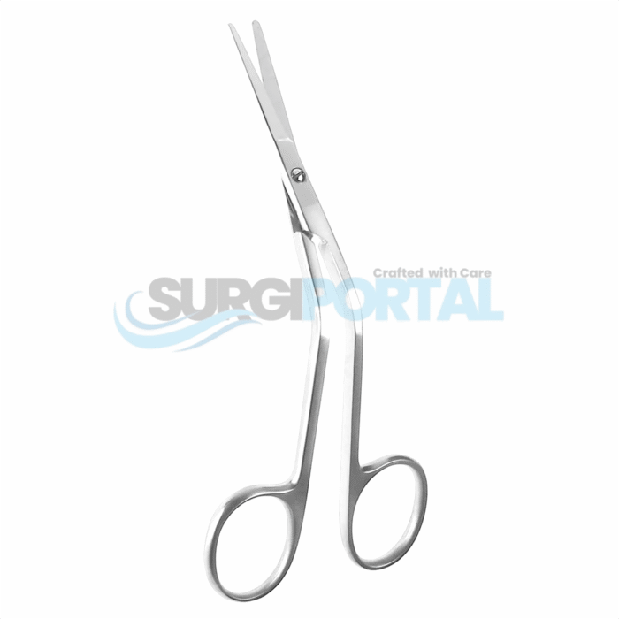 Foman Dorsal Scissors, Straight Blade, Angled Handle - Image 1