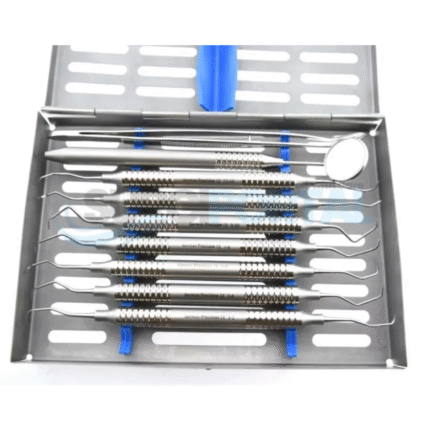 Basic Dental Periodontal Gracey Curettes Explorer Prob Kit Of 10 Pieces