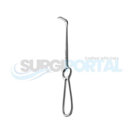 2 Surgical Retractor 10 mm x 42 mm, Downward Curve