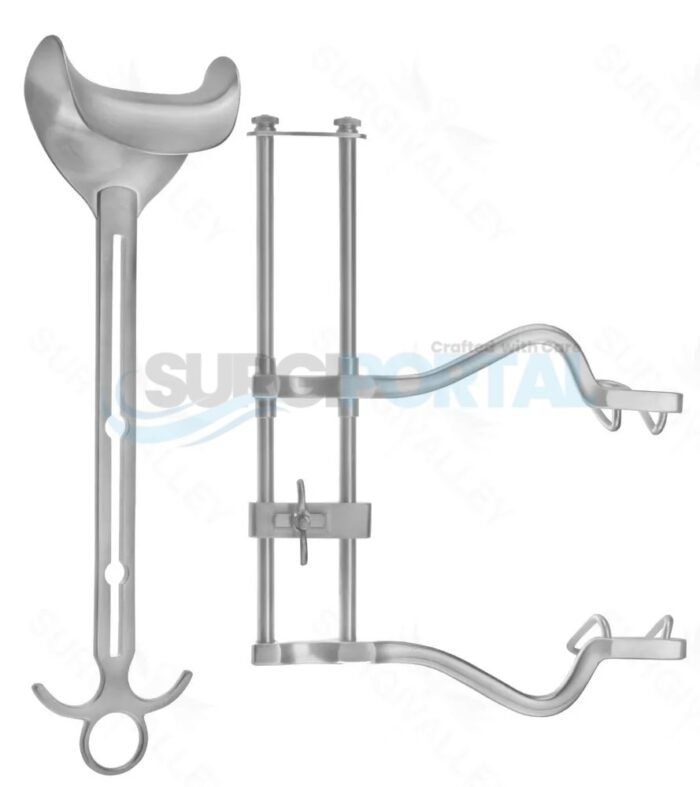 Balfour Abdominal Retractor set 8 Spread fixed blades - Image 1