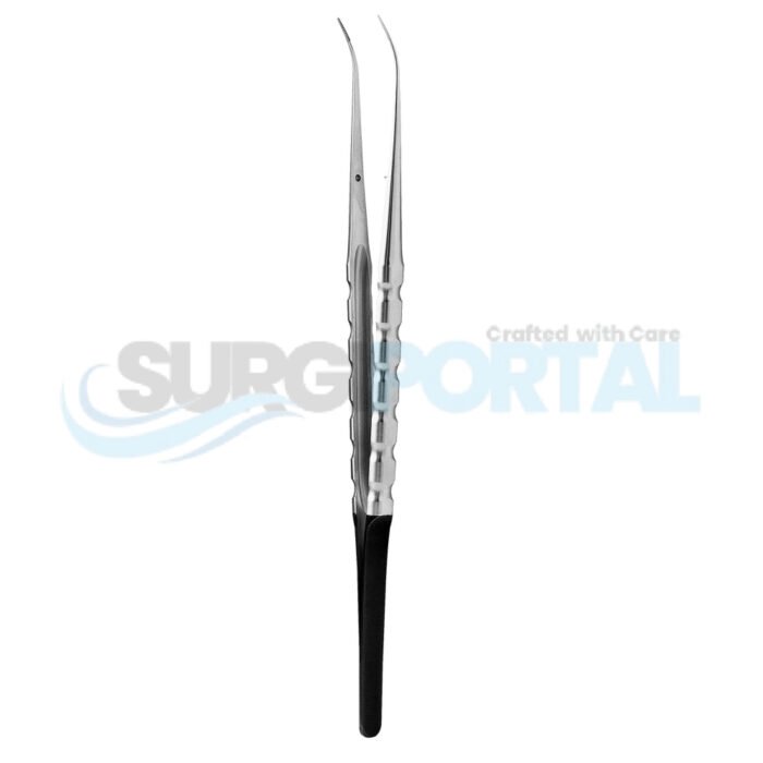 Micro Multiple-Teeth, Curved Tissue Plier - Image 1