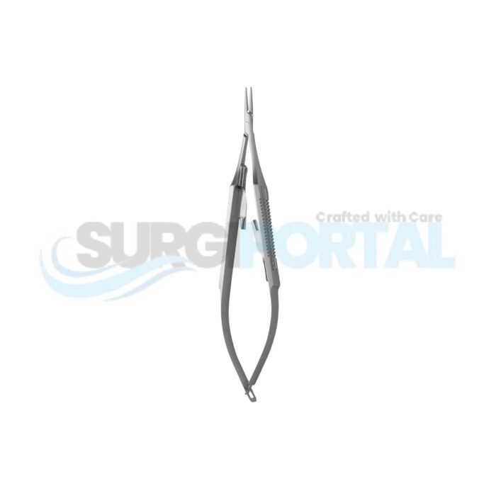 Micro Straight Castroviejo Needle Holder, 14 cm (5.5") - Image 1