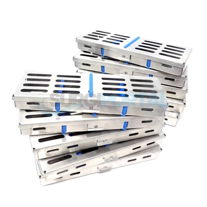 10 Autoclave Sterilization Cassette Rack Dental Box Tray For 10 Instrument - Image 1
