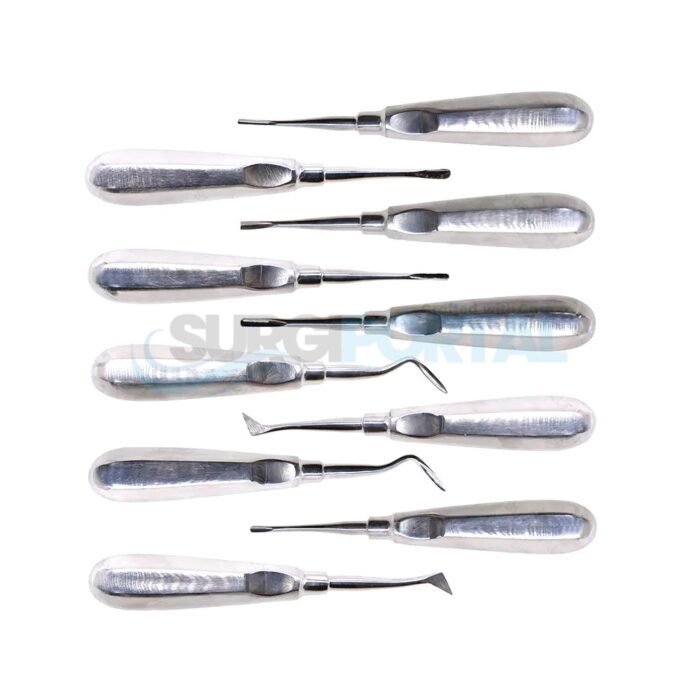 10 Pcs Dental Extraction Root Minimally Invasive Tooth Extracting Elevators - Image 1