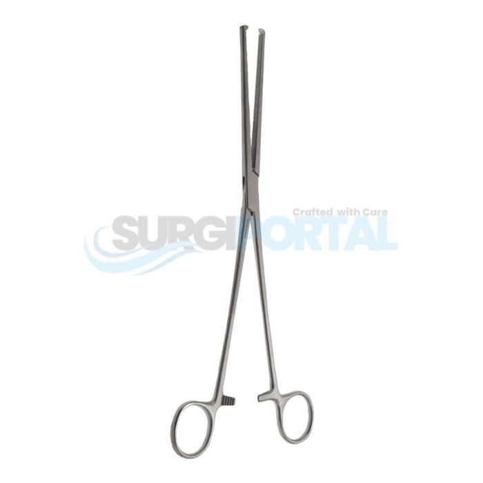 11" Kocher Atraumatic Intestinal Forceps – Straight - Image 1