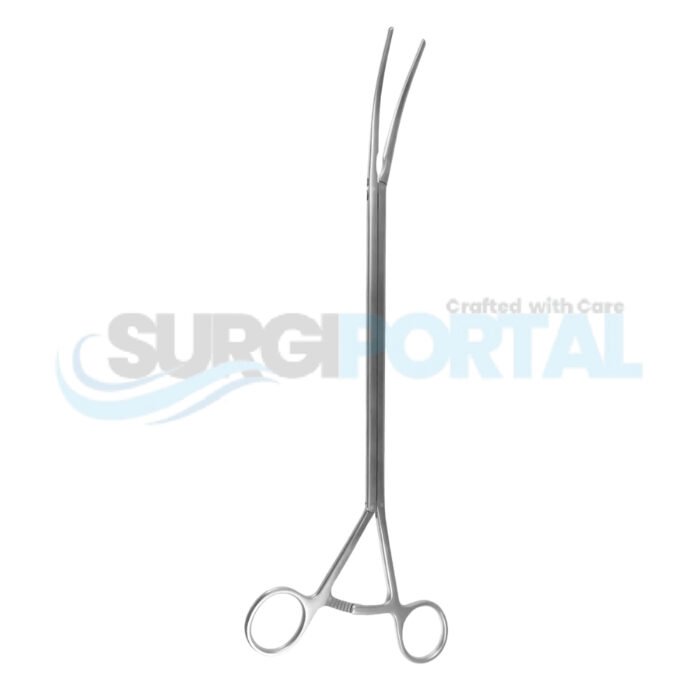 14-1/2″ VATS DeBakey Clamp – 10 mm Shaft, 110 mm Tapered DeBakey 1×2 Jaws - Image 1
